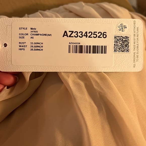 Azazie Bridesmaid Dress - Metz (Size 6) - Picture 4 of 4